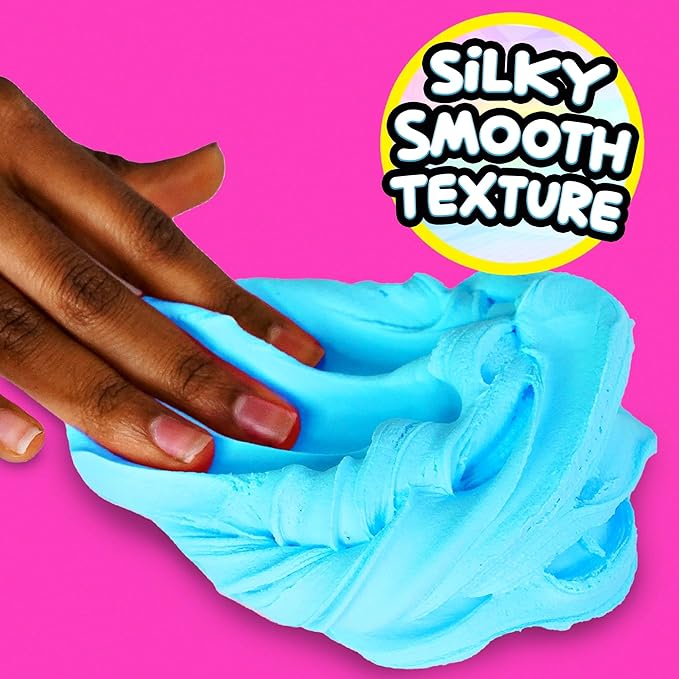 Compound Kings Fluffy Butter Cloudz Scented Large Slime Bucket for Kids – Soft, Squishy, Non-Toxic Sensory Toy | Bright Blueberry Slime Gift