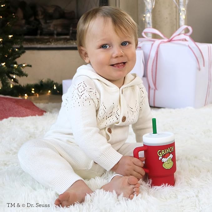 Infantino My 1st Tumbler, Silicone Sippy Cup with Straw & Handle, Spill-Resistant Baby Cup for On-the-Go, BPA-Free Transition Bottle