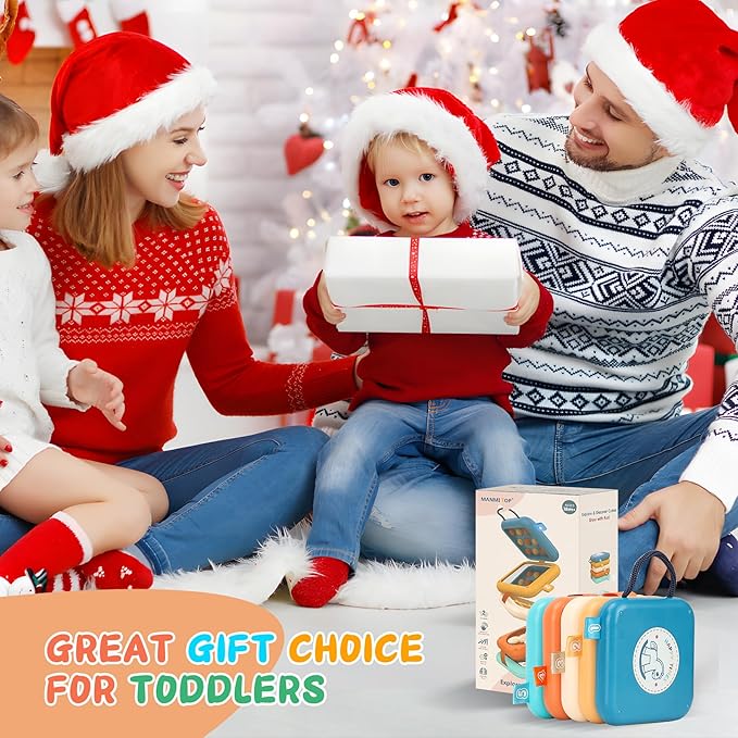 Busy Board for 1 Year Old, Travel Toys for Toddler 1-3, Montessori Busy Board Busy Cube, Toys Gifts for 1 Year Old Boy Girl