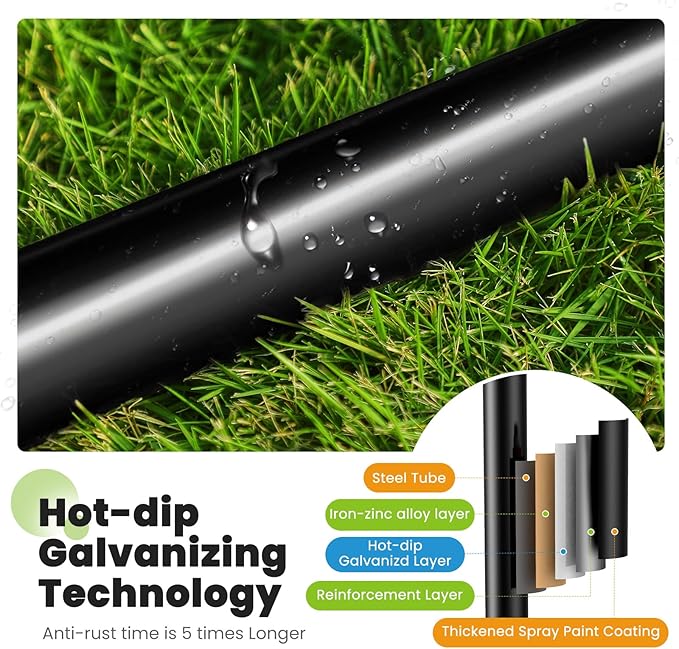 Zupapa No-Gap Design 16 15 14 12 10FT Trampoline with Safety Enclosure Net and Non-Slip Ladder 10-Year Quality Assurance Perfect for Kids Family Outdoor Backyard Fun