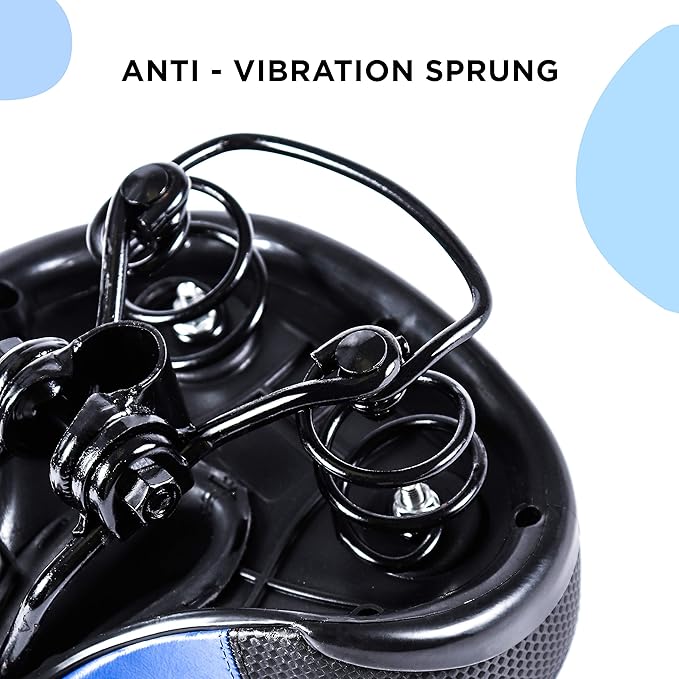 EBIKELING Bike Seat Dual Shock Absorbing Soft Comfortable Padded Bicycle Seat Cushion for Men Women Comfort - Memory Foam Universal Fit Bike Saddle for Exercise Outdoor Mountain Bikes