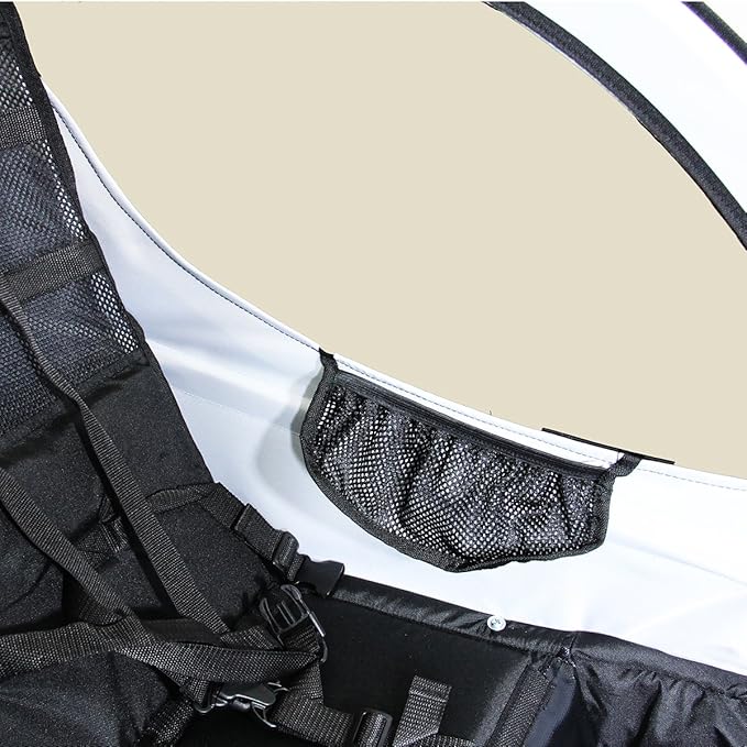 ClevrPlus Deluxe 3-in-1 Double 2 Seat Bicycle Bike Trailer Jogger Stroller for Kids Children | Foldable Collapsible w/Pivot Front Wheel