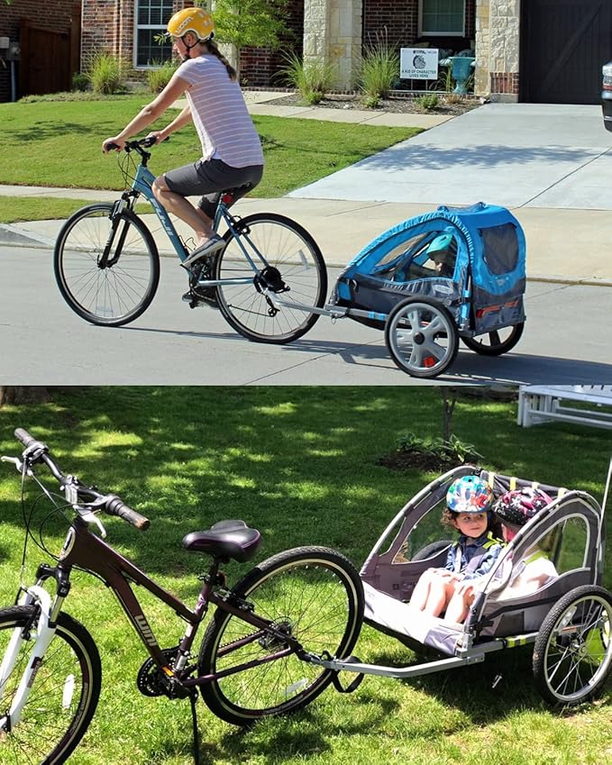 Bike Trailer Hitch Coupler for Instep and Schwinn Bike Trailer for Kids/Dog Replacement Bicycle Trailer Attachment for Baby Bike Trailers