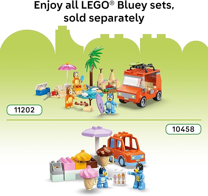 LEGO DUPLO Bluey: Bluey’s Family House with Memory Game - Toddler Toy for Kids Ages 3+ - Memory Game Playset Includes Bluey Figure - Preschool Toy Gift Idea for 3 Year Old Girls and Boys - 10459