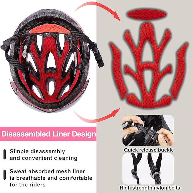 SKT HP Toddler Bike Helmet, Adjustable Helmet for Kids and Youth with Detachable Magnetic Goggles, Bicycle Cycling Skate Scooter Skateboard Helmet for Boys and Girls