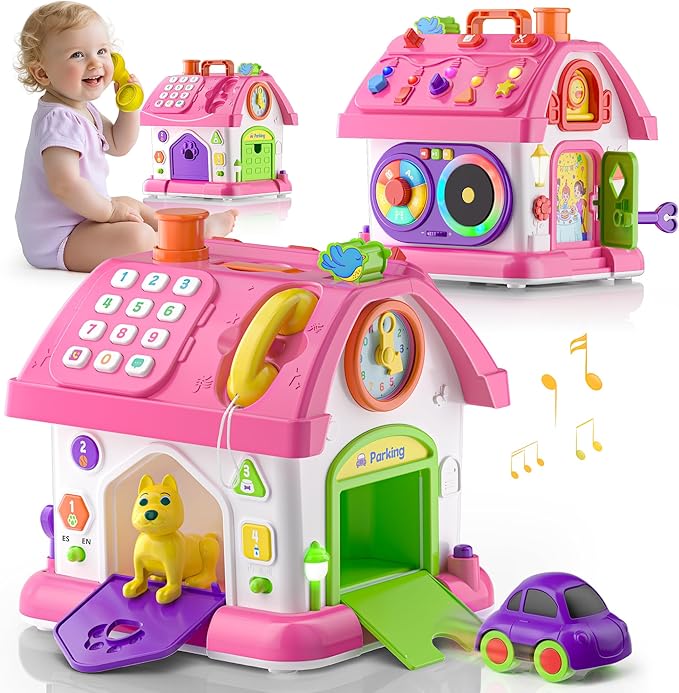 Montessori Toys for 1 Year Old Girls, 1st Present First Birthday Gifts for One Year Old Girl Baby Girl Boy Toy 12-18 Months, Educational Learning Toddler Montessori Toys 1-2