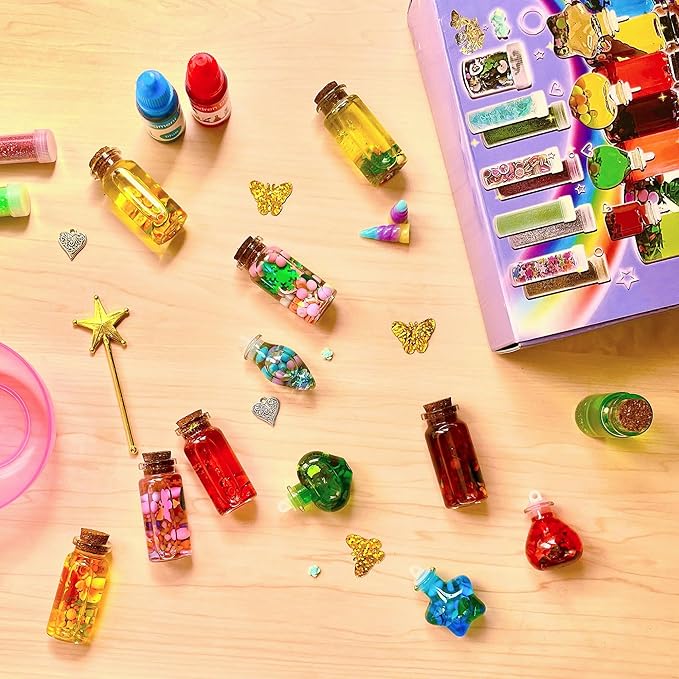 Fairy Potion Kits for Kids,22pcs Fairy Magic Kids Mixies Potion Bottles,Creativity Art Toy for Girls, Fun Birthday Gift Toys for Girl 6 7 8 9 10