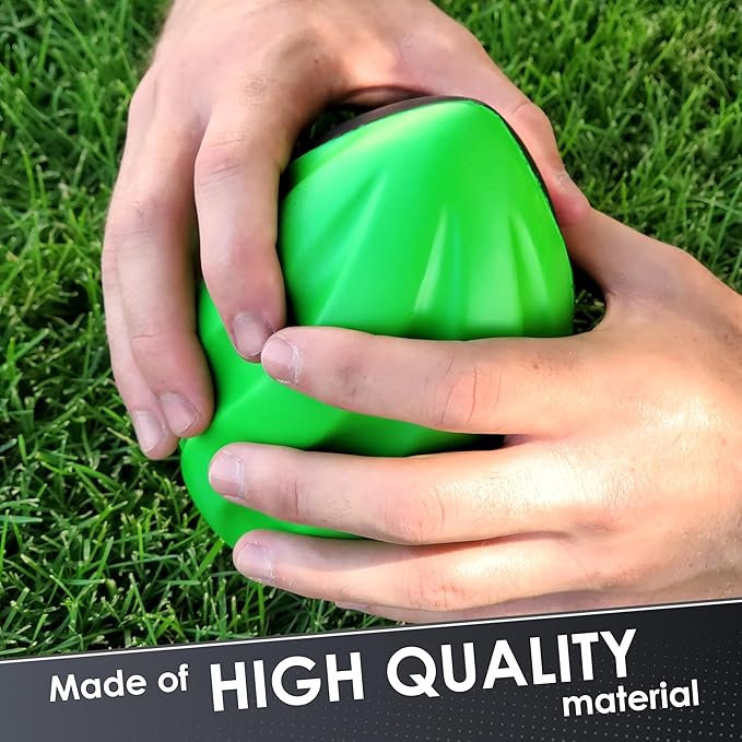 7" Spiral Mini Football for Kids 4 Pack - Foam Footballs for Kids - Soft, Small Footballs (Red, Yellow, Blue and Green)