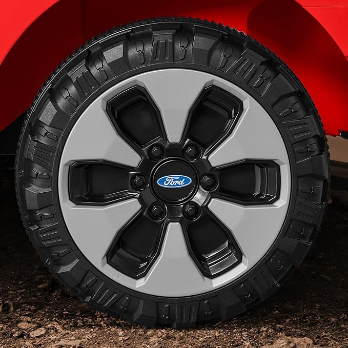 Best Choice Products Licensed Ford F-150 Lightning Truck Kids 12V Electric Ride On Car Toy w/ 66lb Weight Capacity, Parent Control, Bluetooth - Red