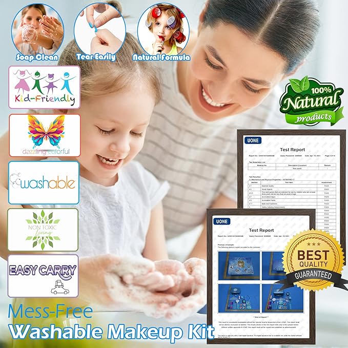 Kids Makeup Sets for Girls - Makeup for Kids, Maquillaje para Niñas, Play Make Up Kit, Best Toys for Little Girl,Princess Toddler Kid Stuff, Ages3456789 10-12 Year Old Girl Birthday Gifts