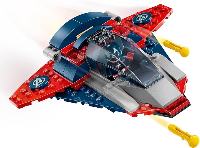 LEGO Marvel Captain America vs. Thanos Building Toy - Pretend Play Set for Boys & Girls, Ages 4+ - Kids Building Blocks W/ 2 Super Hero Toy Minifigures - Gift Idea for Birthdays - 76319