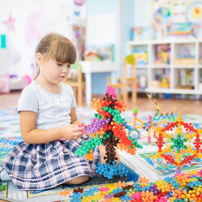 TOMYOU 400 Pieces Building Blocks Kids STEM Toys Educational Building Toys Discs Sets Interlocking Solid Plastic for Preschool Kids Boys and Girls Aged 3+, Safe Material Creativity