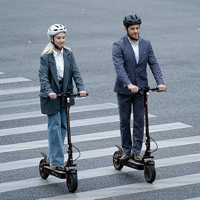 Electric Scooter for Adults, 30-32Miles Long Range Electric Scooters, 500W-750W Motor & 21-25MPH Adults Commuting Scooters, 10" Tires, Lightweight Foldable E-Scooter with Turn Signals