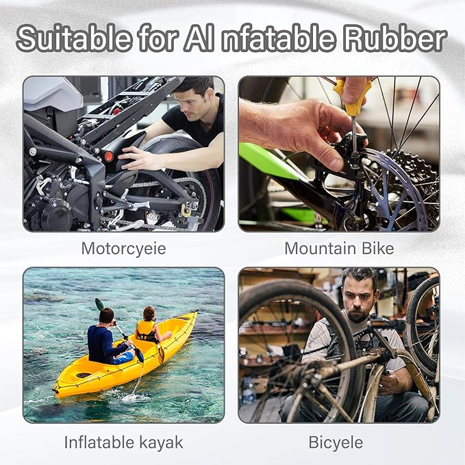 70 Pcs Bike Tire Repair Kit Contains 24 Pcs of Vulcanized Tire Patch