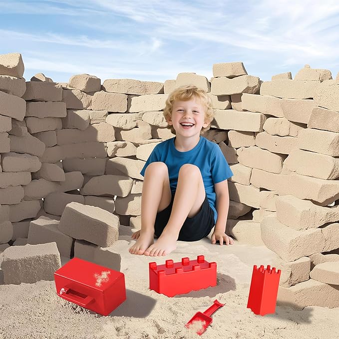 Snow Fort Building Block - Beach Sand Toys for Kids, Sand Castle Mold Kit, Winter Summer Outdoor Fun Toys for Boys Girls Toddler Adults Birthday Gifts