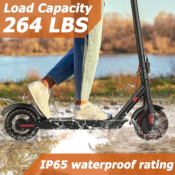 10/8.5" E Scooter for Adults 19-22 MPH Sport Escooter 350W/500W Motor, Electric Scooter 15-22 Miles Range, Bearing 265 LBS/APP Control,with Seat Parent ASIN: B0FHB4G2WQ