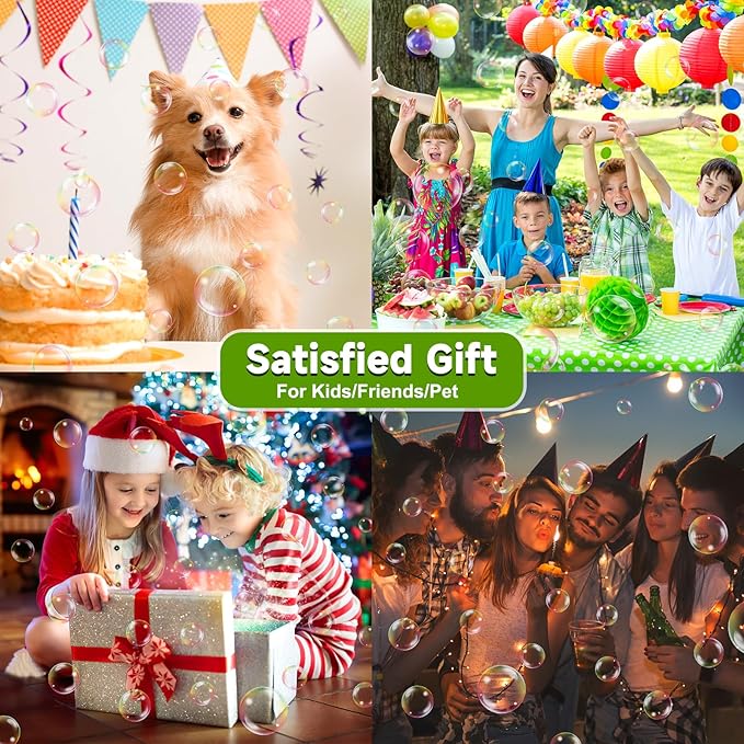 Bubble Machine Automatic Bubble Blower: Durable Bubble Maker 18000+ Big Bubbles Per Minute for Indoor Outdoor Wedding Birthday Party - Portable Bubble Machine for Kids Toddlers