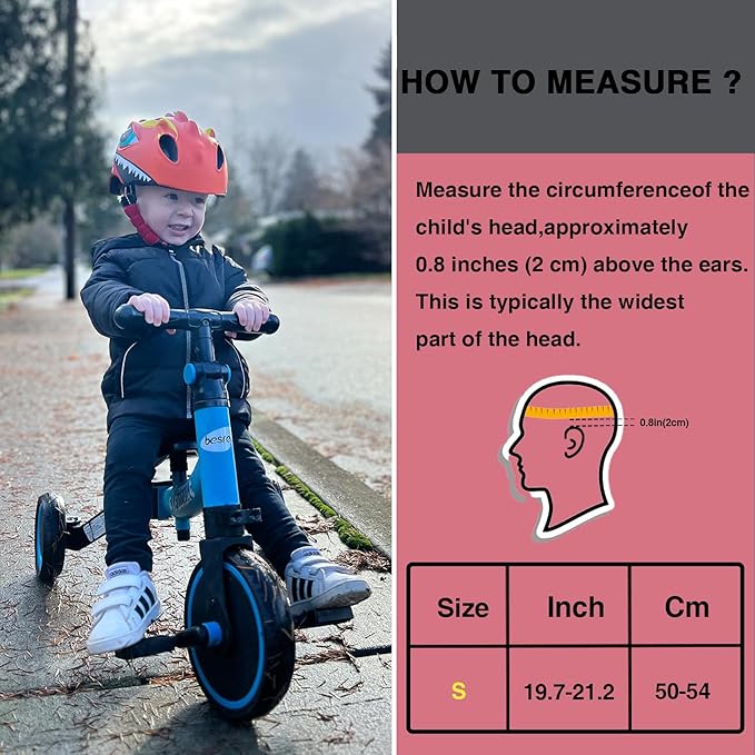 Toddler Helmet Kids Bike Helmet for 2 3 4 5 6 7 8 Years Old Girls with 3D Dinosaur Design Protective Gear Set and Safety Certified, Toddler Bike Cycling Skating Skateboard Scooter Helmet