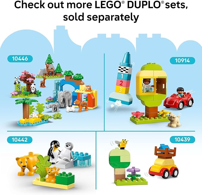 LEGO DUPLO Green Building Plate - Learning and Educational Building Toy for Toddlers, Preschool, Boys and Girls, Ages 1.5+ - Gift Ideas for Birthdays - 10460