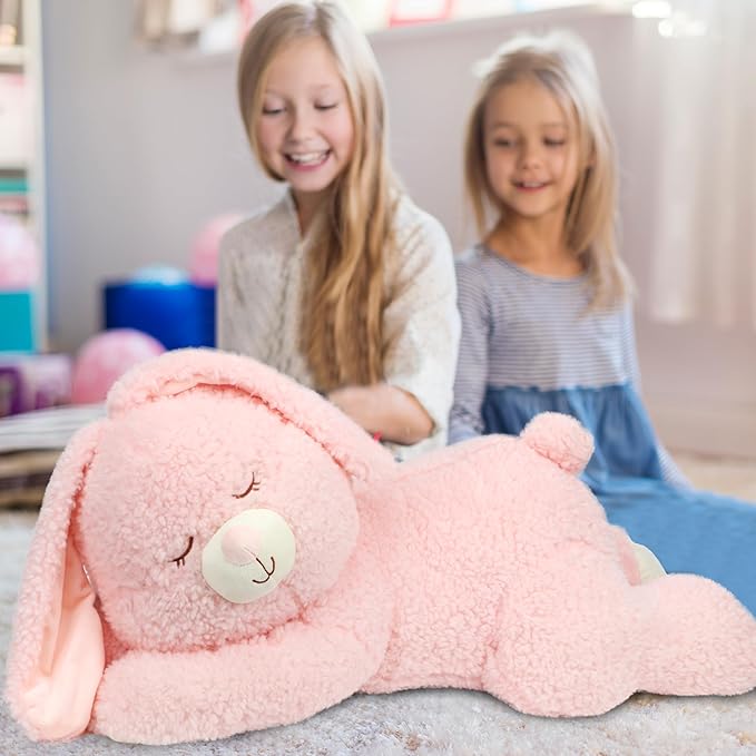 Bunny Stuffed Animal, Giant 31.5" Easter Stuffed Bunny, Large Soft Plush Rabbit Toy Birthday Party Gifts for Kids Girls Boys