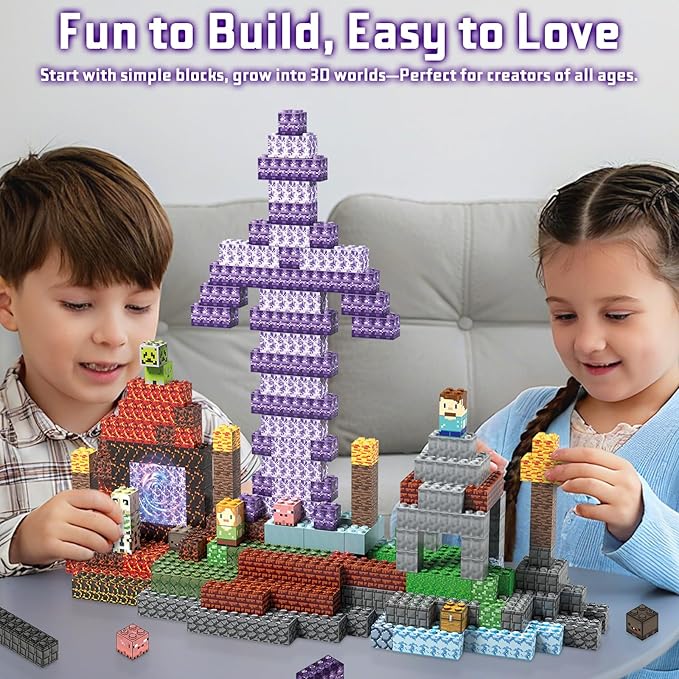 JIMI Building Blocks Set, Premium Interlocking Blocks with Characters & Vivid Scenes - Creative Construction Toy for Kids 6+ & Builders, STEM Learning Toy