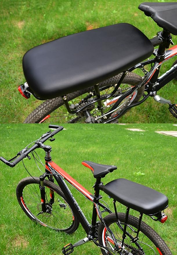 Bicycle Manned Cushion Mountain Bike Back Shelf Seat Cushion Manned Comfortable Saddle Children Back Seat