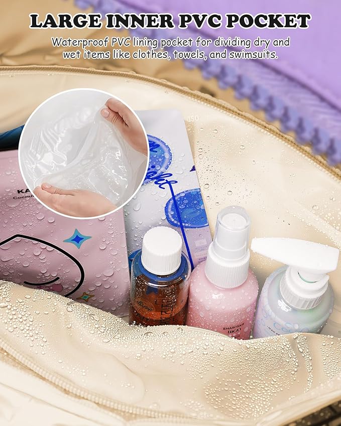 Gifts for Teenage Girls-Initial Duffle Bag, Carry On Bags for Women,Birthday Gift for Mom-Overnight Bag with Wet Pocket,Lightweight Travel Bags Personalized Gym Tote with Makeup Pouch