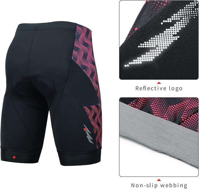 beroy Men's Comfortable Bicycle Cycling Pants, 3D Padded Bike Shorts