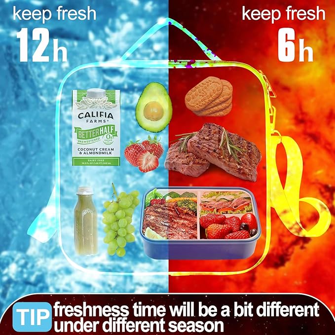 Insulated Lunch Bag With Adjustable Shoulder Strap, Nylon Preppy Lunch Box Large Insulated Lunch Bag Reusable Lunch Tote Bag with Smiley Preppy LunchBag for Girls School Travel Picnic (Pink)