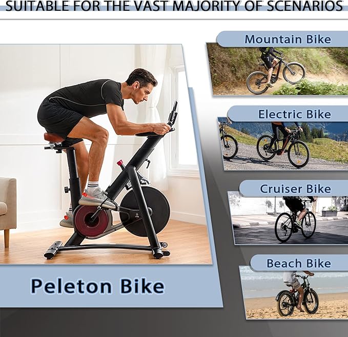 BUCKLOS Bike Seat for Comfort Men Women Wide Bicycle Seats Large Bike Saddle for Ebike Beach Cruiser Peloton Stationary Bike