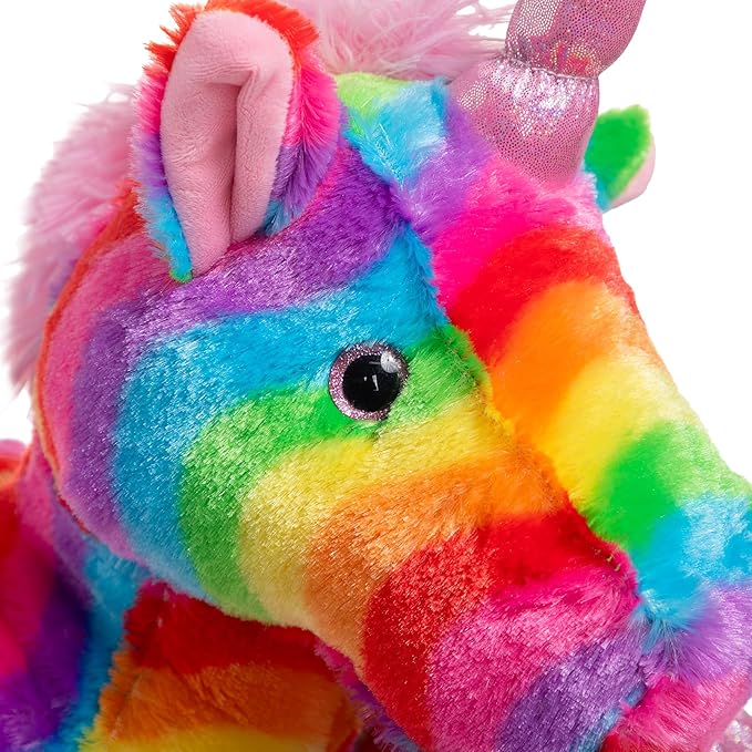 HollyHOME Plush Unicorn Stuffed Animals Rainbow Unicorn Toy Gifts for Valentines Day, Christmas, Birthday, Party and Decorations 24 Inch