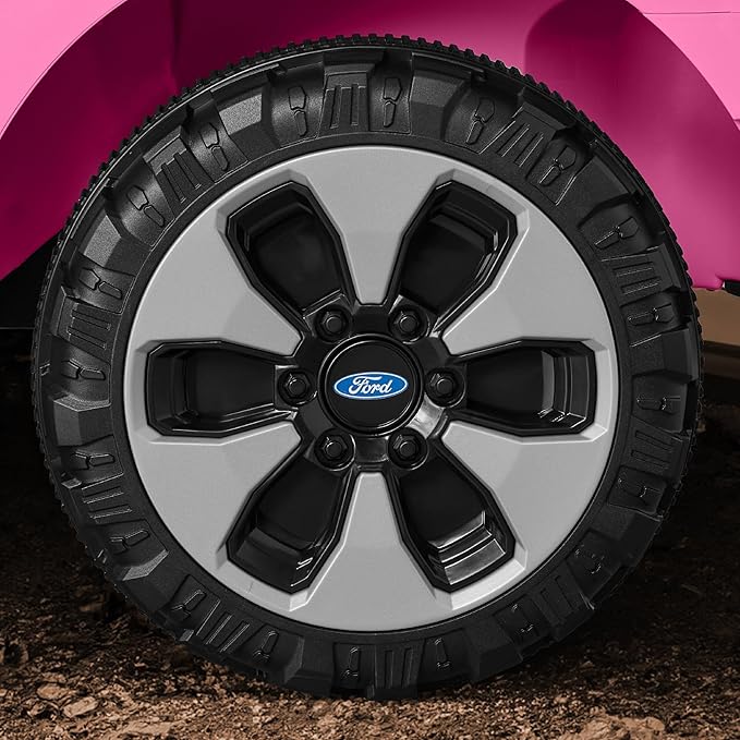 Best Choice Products Licensed Ford F-150 Lightning Truck Kids 12V Electric Ride On Car Toy w/ 66lb Weight Capacity, Parent Control, Bluetooth - Pink