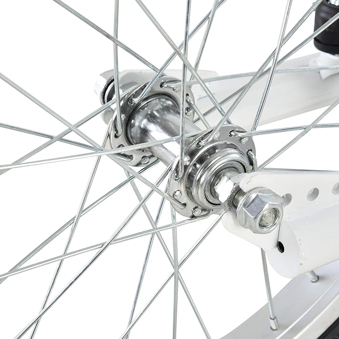 Aosom Youth Scooter Kick Scooter for Kids 5+, Max Load 220 LBS., with Adjustable Handlebar, 16" Inflatable Wheels, Dual Brakes