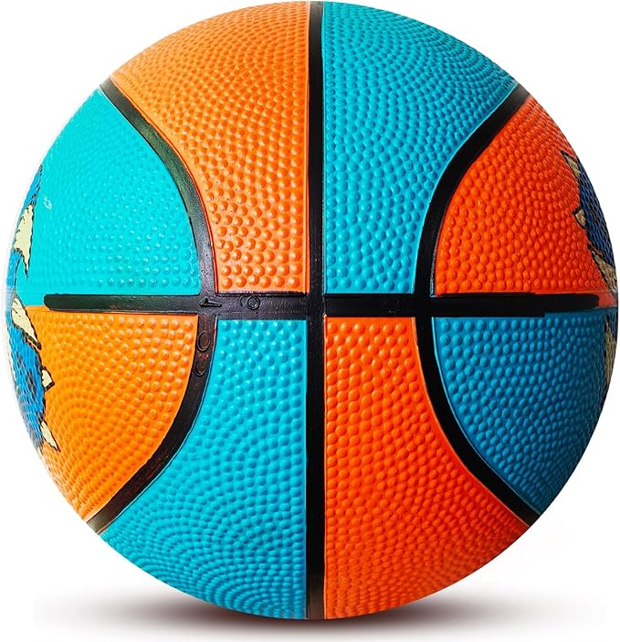 Kids Basketball Size 3, Size 3 Basketball for Kids Toddlers Boys Girls, Indoor Outdoor Sports Ball Gift Toy (Pump NOT Included) - Blue/Orange