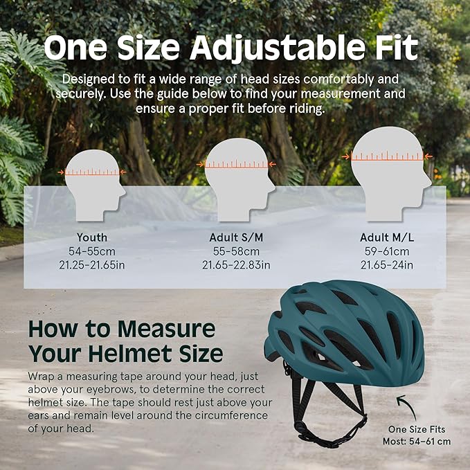 Retrospec Silas Adult Bike Helmet with Light for Men & Women - Lightweight, Comfortable