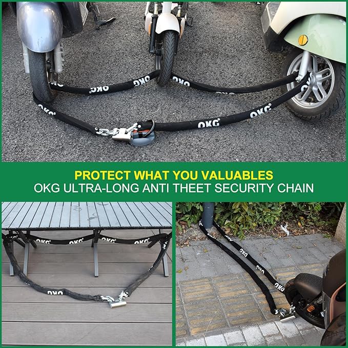 OKG Heavy Duty Security Ground Anchor, 9/16" (14mm) Thick Hardened Steel Swing Shackle - Ideal for Bicycle Anchor, Motorcycle Anchor, E-Bike Anchor, Generator Anchor Lock - Permanent Anchor Point