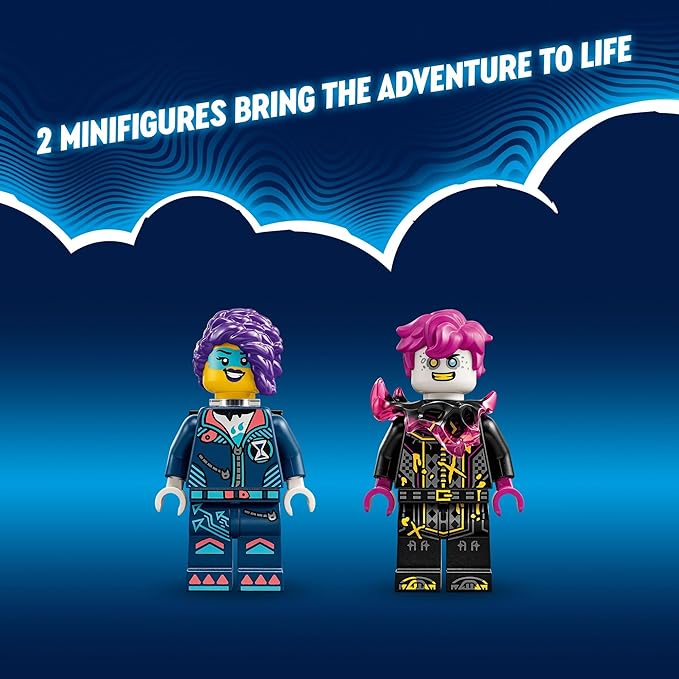 LEGO DREAMZzz Zoey’s Cat Motorcycle Bike Toy with 2 Minifigures, Creative Toy for Kids Ages 7 and Up, Rebuild an Animal Figure into a Bike, 71479