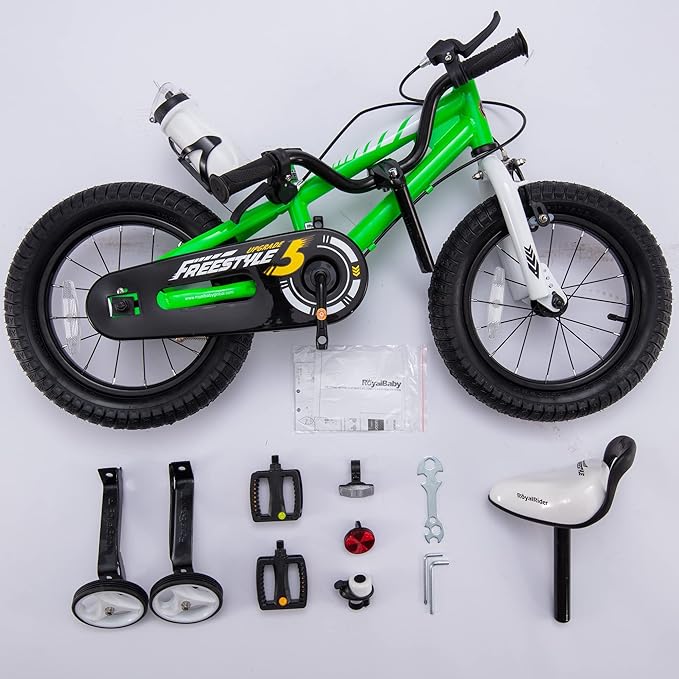 RoyalBaby Kids Bike EZ Balance to Pedal Dual Handbrake Toddlers Boys Girls Bicycle 12-20 Inch for Age 3-10 Years