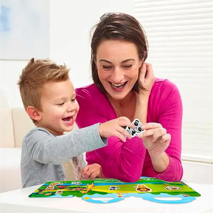 Reusable Sticker Book for Kids, Ocean Stickers Educational Learning Toys Travel Stickers Activity Books for Toddler Girls Boys Age 3+ Birthday Gifts