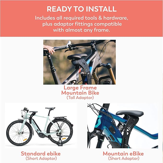 Front-Mounted Kids Bike Seat for Active Riding