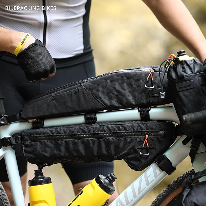 Rhinowalk Bike Top Tube Bag Bike Frame Bag Waterproof Bicycle Bag Professional Cycling Accessories for Mountain Road Bike