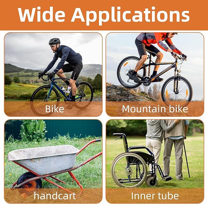 100PCS Bicycle Tube Patch Kit - 96PCS Inner Bike Tire Repair Patches and 4 Metal Tire Rubbing Files, Flat Tire Repair Kit for Lightweight Bike, Scooter, Motorcycle, CyclingTire Tube Patchs