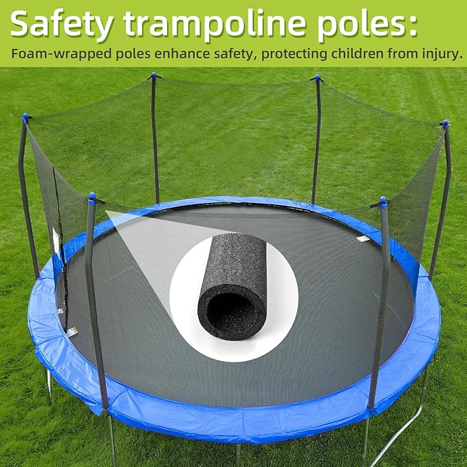 Trampoline Poles Replacement for Skywalker, Galvanized Trampoline Enclosure Pole for Skywalker,Replaces Parts#4201 4202