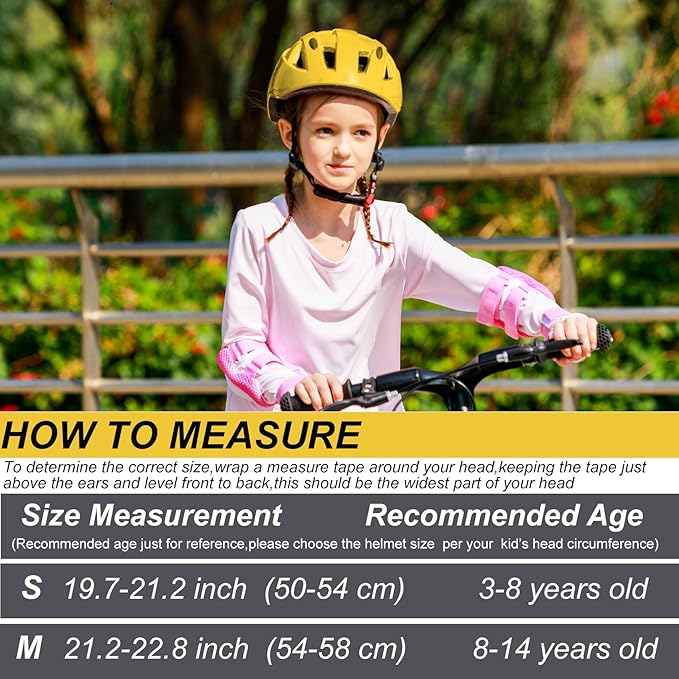 Kids Bike Helmet,2 Sizes Adjustable for Youth Child Boys & Girls Ages 3-5-8-14,Ventilation and Multi-Sport for Bicycle Scooter Skate