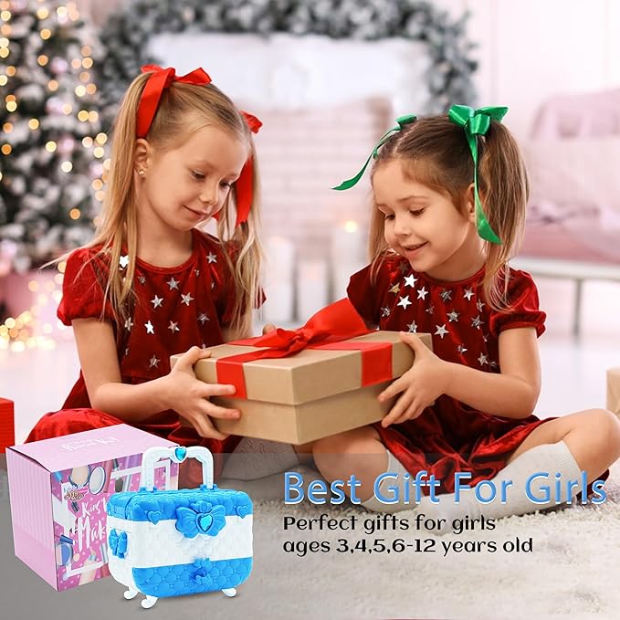 Kids Makeup Sets for Girls - Makeup for Kids 8-12, Maquillaje para Niñas, Play Make Up Kit, Non Toxic Best Toys for Little Girl, Princess Toddler Kid Stuff, Ages 345679 10 Year Old Girl Birthday Gifts