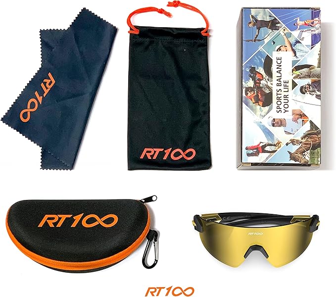 RIDE YOUR WAY Professional wrap around Frameless Cycling Sunglasses for Men and Women