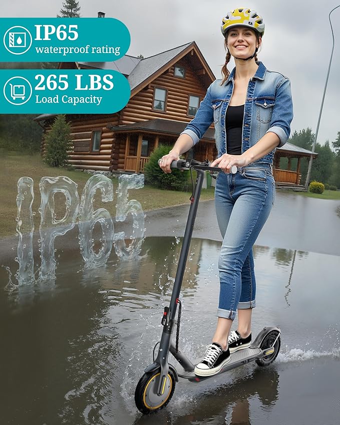 Electric Scooter - 8.5"/10" Solid Tire, Powerful 350W/500W Motor, Top Speed 19 MPH, Max 16-22 Miles Ranges, Load 265LBS, Aluminum Alloy Frame Foldable Commuting Escooter for Adults & Teens