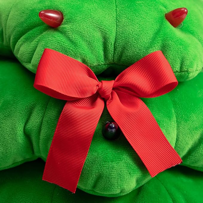 HollyHOME Animated Christmas Plush Toy Singing and Dancing Christmas Tree Plush Christmas Decoration Gifts for Kids 12.5 Inch