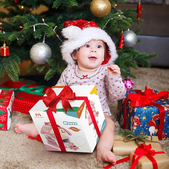 Marstone Toddler Toys for 1 Year Old Girl Gifts: First 1st Birthday Gifts for Girls and Boys, 8-in-1 Musical Learning House Baby Toys 6-12 12-18 Months, Educational Toddler for Ages 0-2