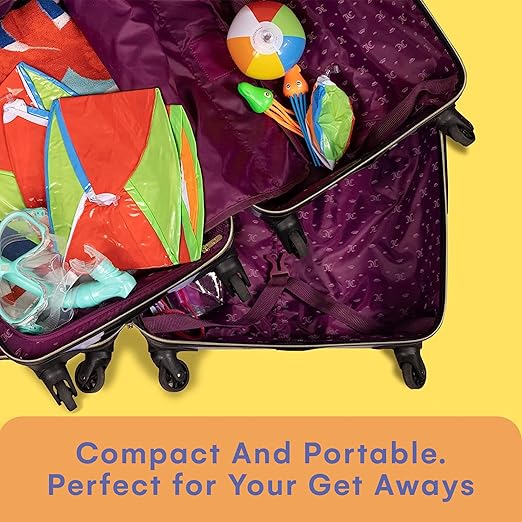 Top Race 25 Pack Mini Beach Balls Bulk Pack - 6 Inch Inflatable Rainbow Beach Balls for Kids - Ideal Pool Toys, Centerpieces for Tables, Lake Toys, Theme Party Decorations